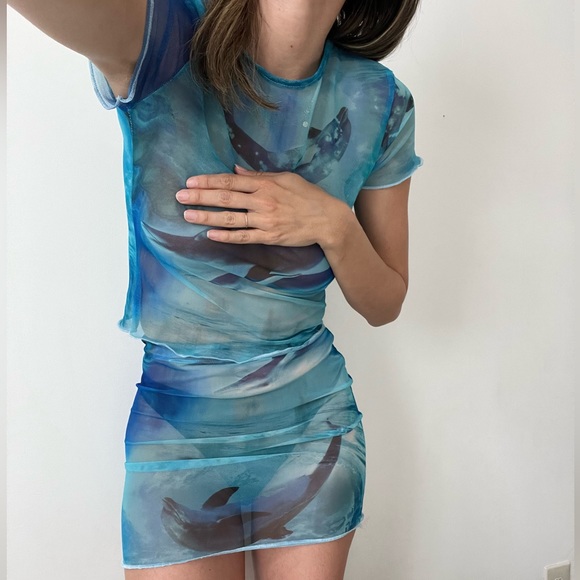 Blue mesh set - Picture 2 of 7